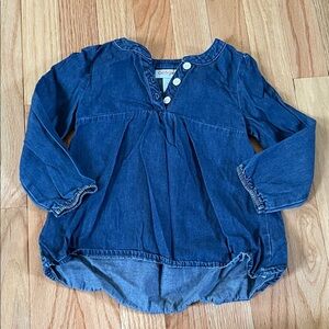 Cat & Jack Denim Blue Long Sleeve dress